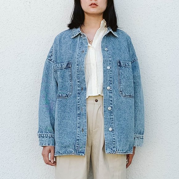 Jackie Denim Overshirt - Picture 1 of 6